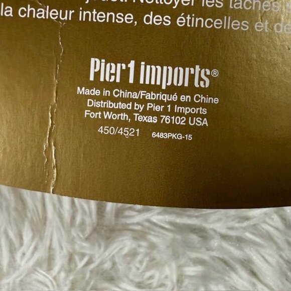 Pier 1 Imports Faux Fur Rhinestone Brooch Wine Bottle Collar Cape Vinodeco - Picture 11 of 12